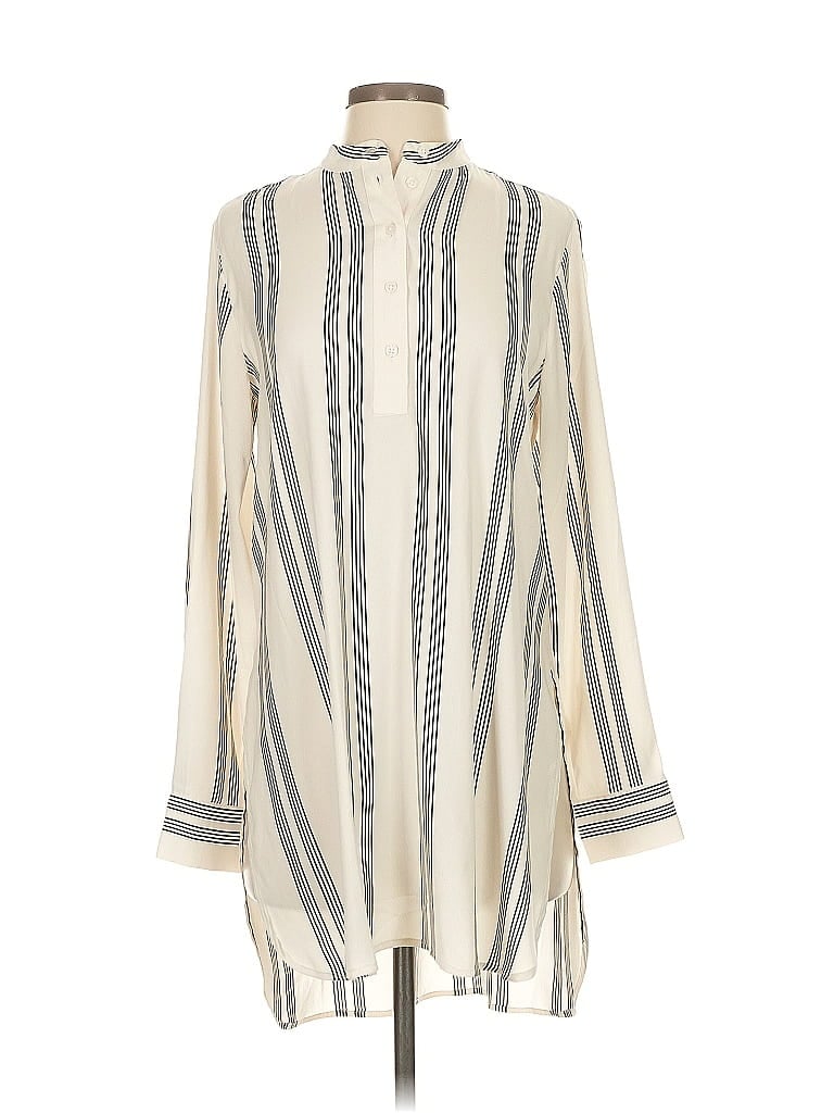 Pre-owned Ann Taylor Casual Dress In White