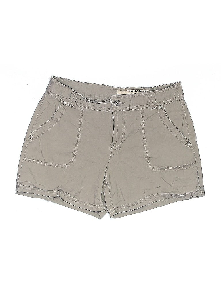 Pre-owned Dkny Jeans Khaki Shorts In Gray