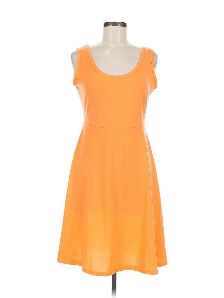 Pre-owned Unbranded Casual Dress In Orange