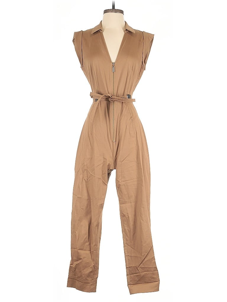 Pre-owned Intermix Jumpsuit In Brown