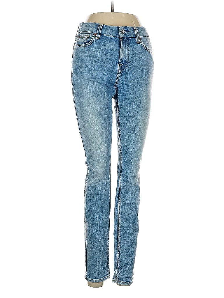 Pre-owned 7 For All Mankind Jeans In Blue