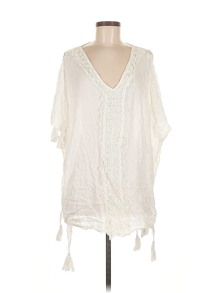 Pre-owned Assorted Brands Poncho In White