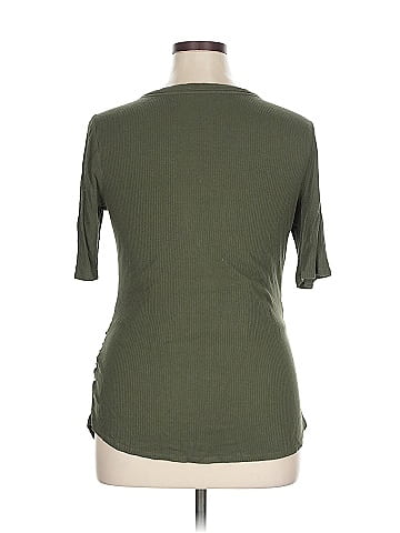 Isabel Maternity Short Sleeve Henley (view 2)