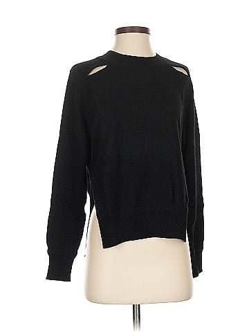 Aqua Cashmere Pullover Sweater (view 1)