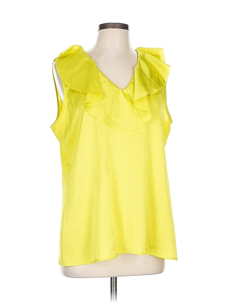 Pre-owned Banana Republic Sleeveless Blouse In Yellow