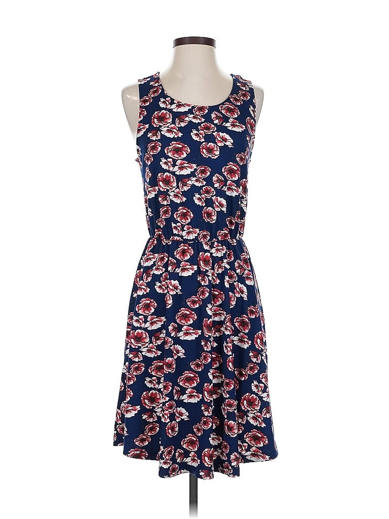 Pre-owned French Grey Casual Dress In Blue