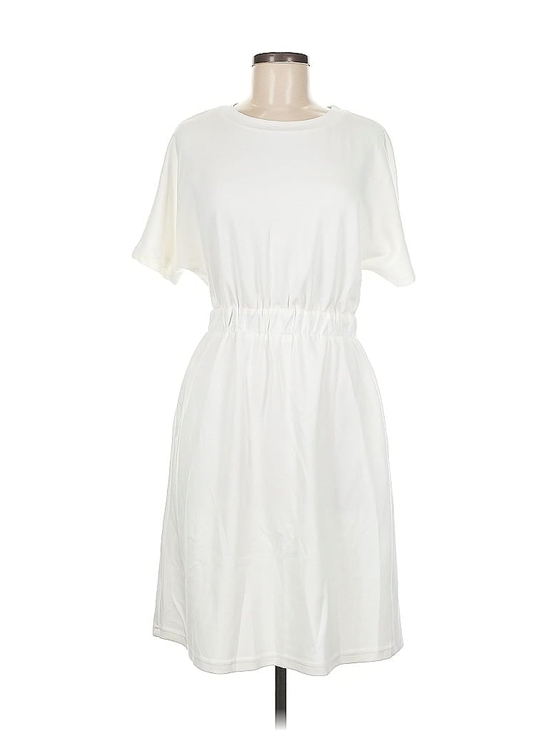 Pre-owned Unbranded Casual Dress In White