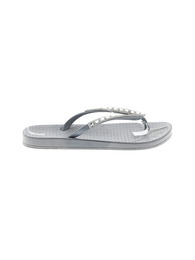 Pre-owned Assorted Brands Sandals In Gray