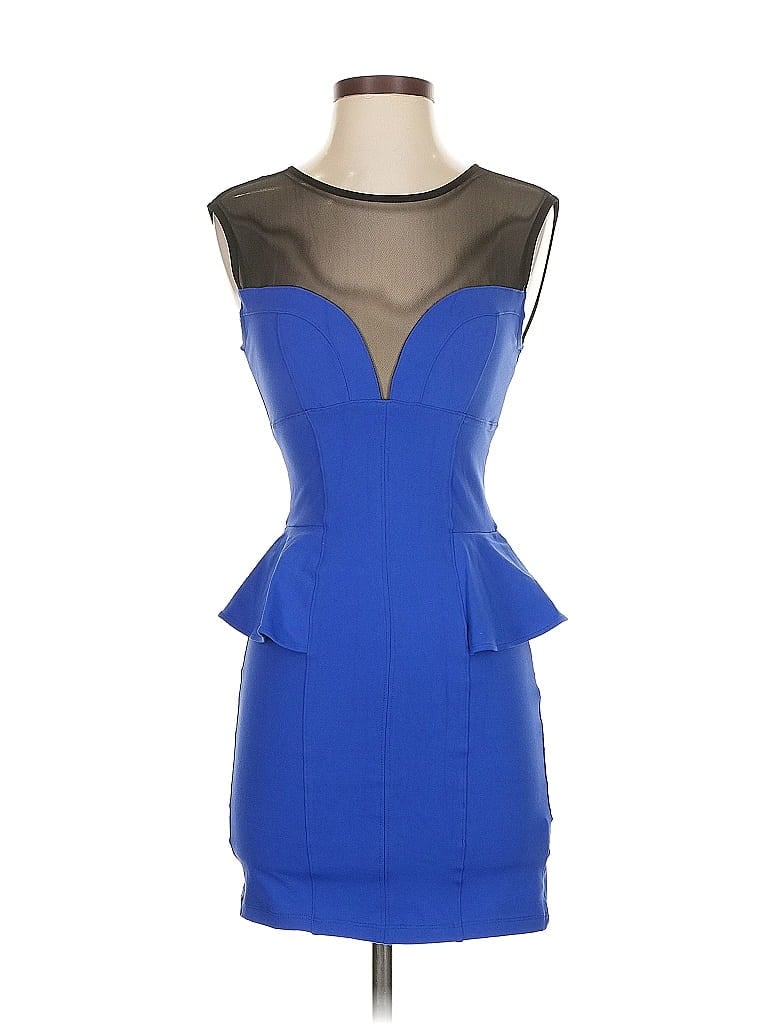 Pre-owned Bebe Cocktail Dress In Blue