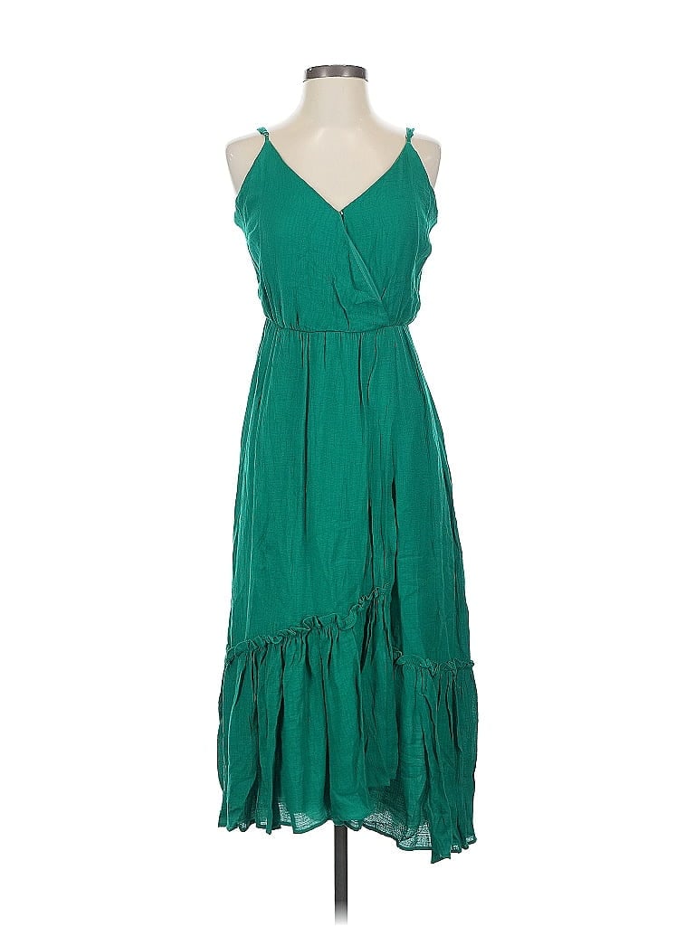 Lush Casual Dress In Green