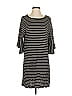 Missguided Stripes Black Casual Dress Size 2 - photo 1