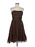Alfred Angelo 100% Polyester Brown Cocktail Dress Size 6 - photo 1