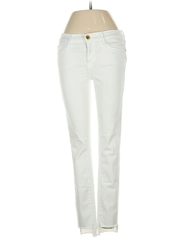 Pre-owned Frame Jeans In White