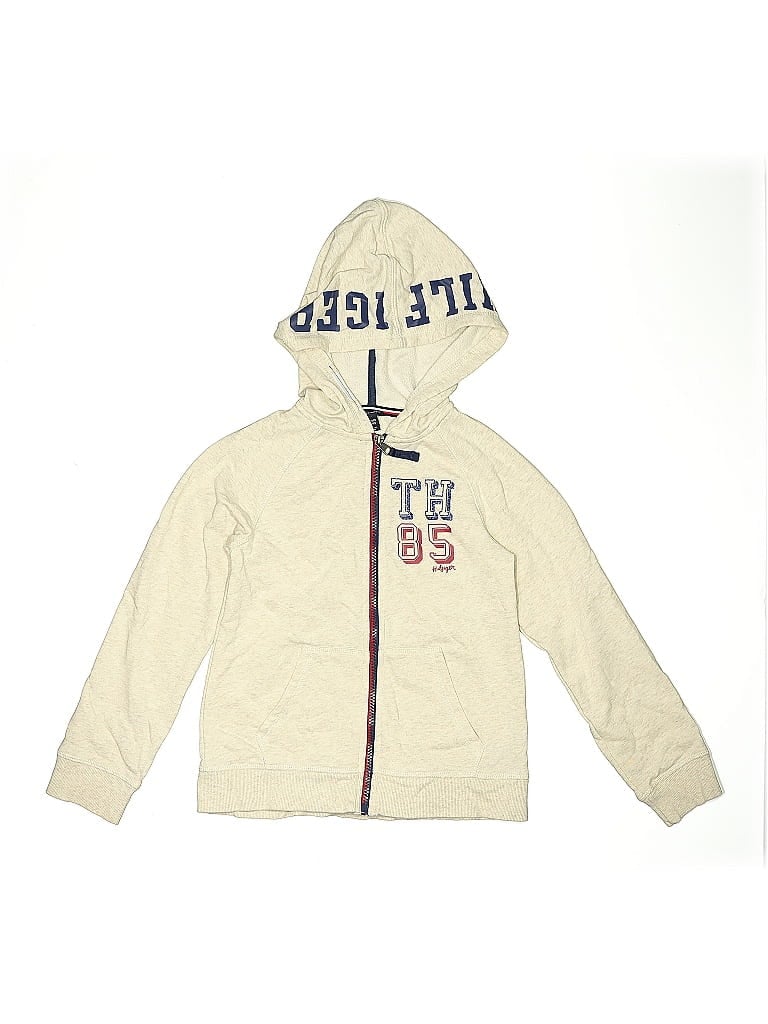 Click to view more detailed imagery on our partner's website Pre-owned Tommy Hilfiger Kids' Zip Up Hoodie In White