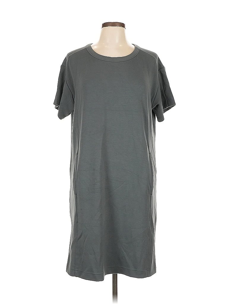 Pre-owned Lou & Grey Casual Dress In Gray
