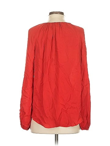 Diane von Furstenberg Long Sleeve Silk Top (view 2)