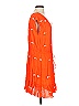 Leifnotes 100% Rayon Orange Casual Dress Size 4 - photo 4