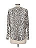 Bobeau Animal Print Silver Cardigan Size M - photo 2