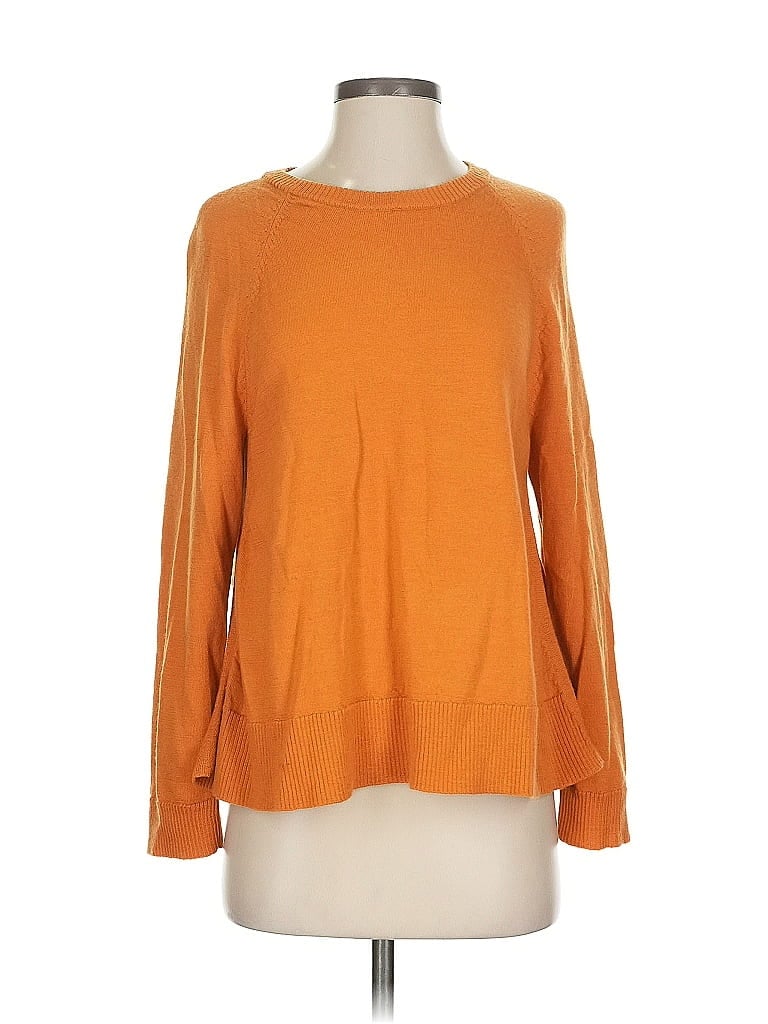Pre-owned Eileen Fisher Pullover Sweater In Orange
