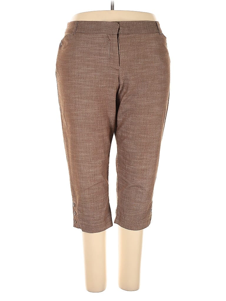 Pre-owned Dressbarn Casual Pants In Brown