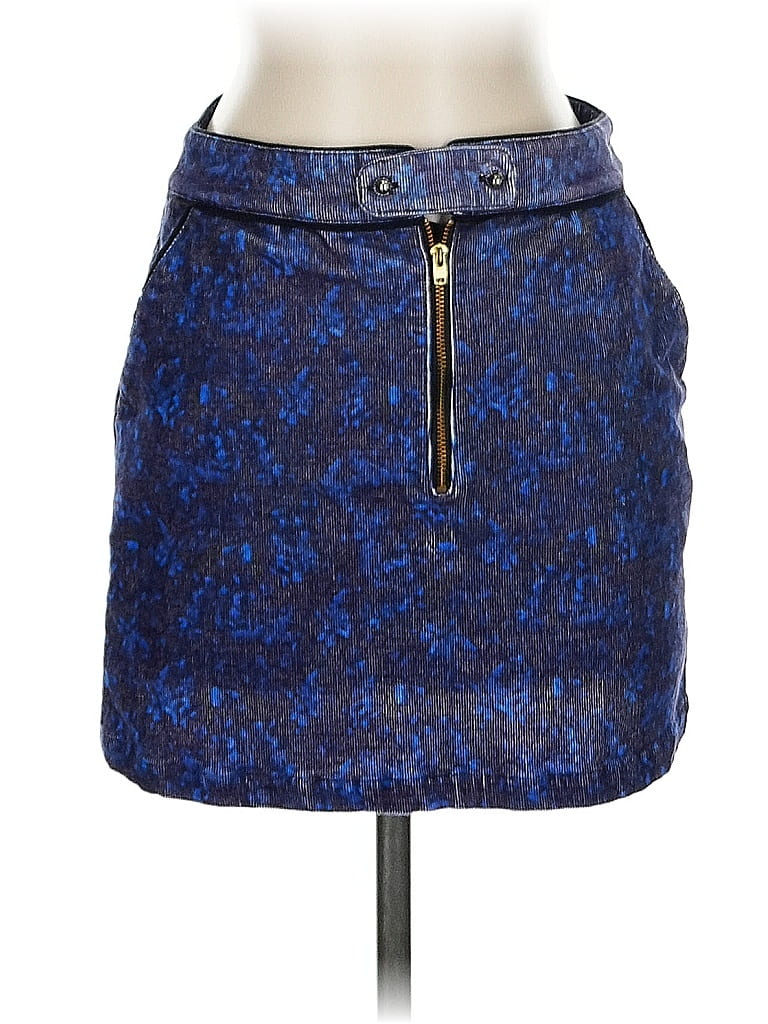 Pre-owned Valentine Gauthier Denim Skirt In Blue