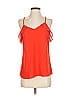 Skies Are Blue 100% Polyester Orange Tank Top Size S - photo 1