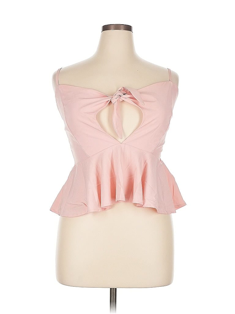 Pre-owned Unbranded Sleeveless Blouse In Pink