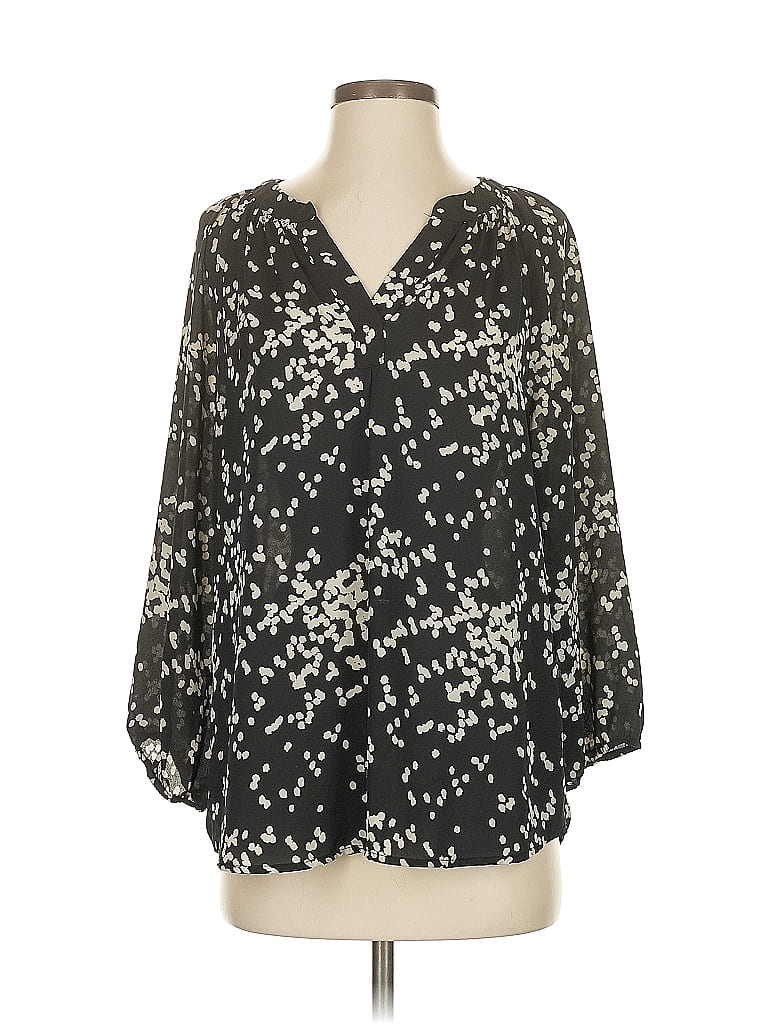 Pre-owned Ivanka Trump 3/4 Sleeve Blouse In Black