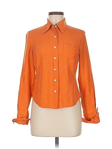 Banana Republic Long Sleeve Silk Top (view 1)