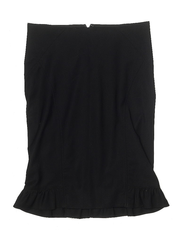 Pre-owned Bebe Wool Skirt In Black