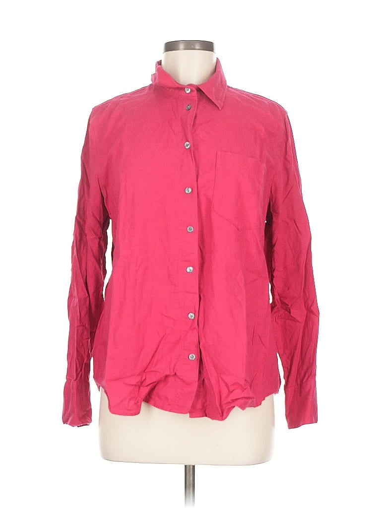 Pre-owned Banana Republic Factory Store Long Sleeve Button Down Shirt In Pink