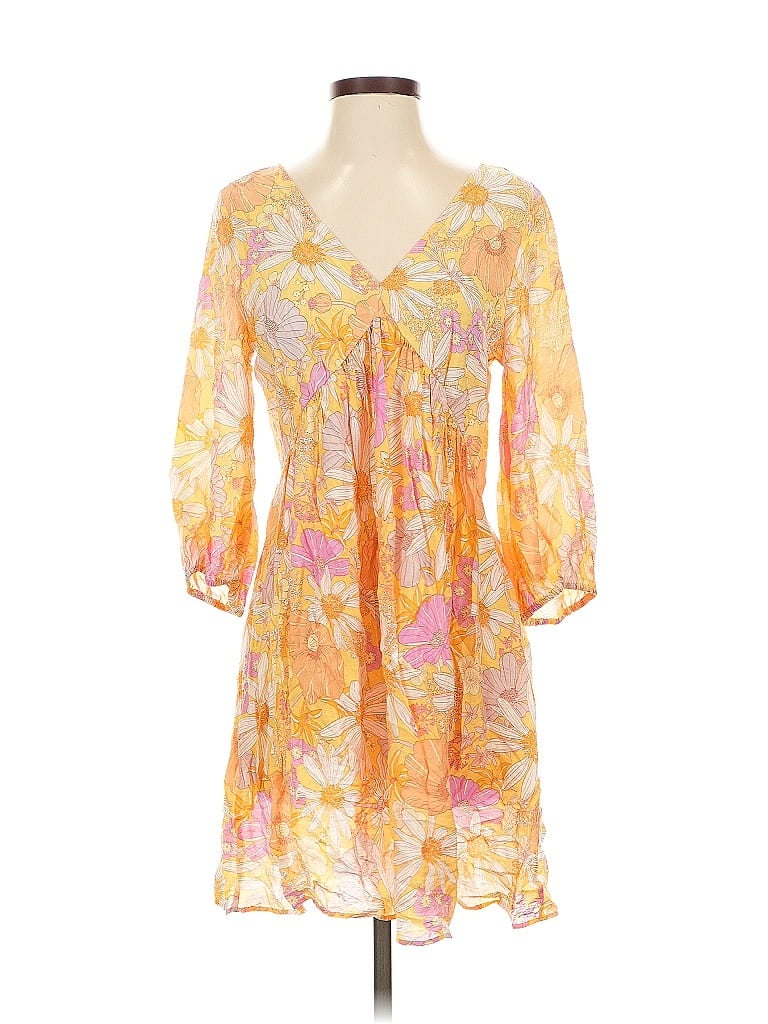 Pre-owned H&m Casual Dress In Yellow