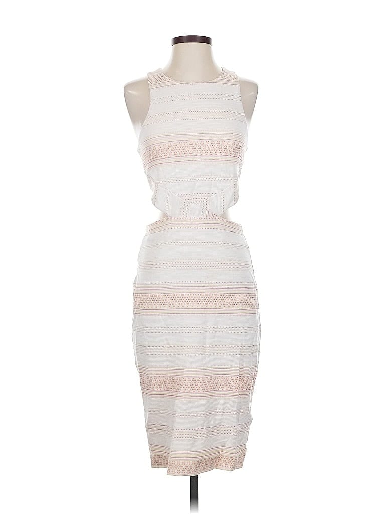 Pre-owned Bebe Cocktail Dress In White