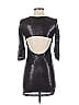 Lovers + Friends 100% Polyester Metallic Black Cocktail Dress Size S (estimated) - photo 2