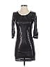 Lovers + Friends 100% Polyester Metallic Black Cocktail Dress Size S (estimated) - photo 1