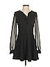 CeCe Solid Black Casual Dress Size 2 - photo 1