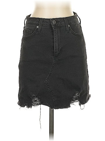 Just Black Denim Skirt (view 1)