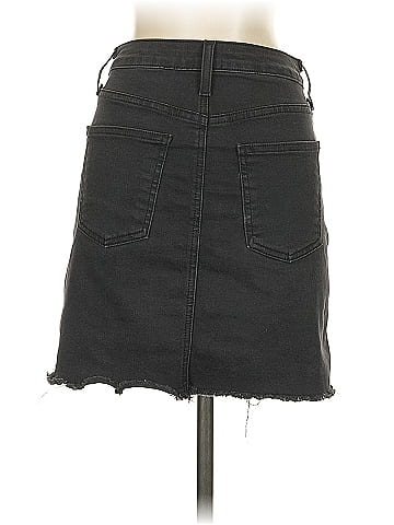 Just Black Denim Skirt (view 2)
