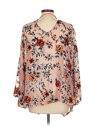 She + Sky 3/4 Sleeve Blouse (view 2)