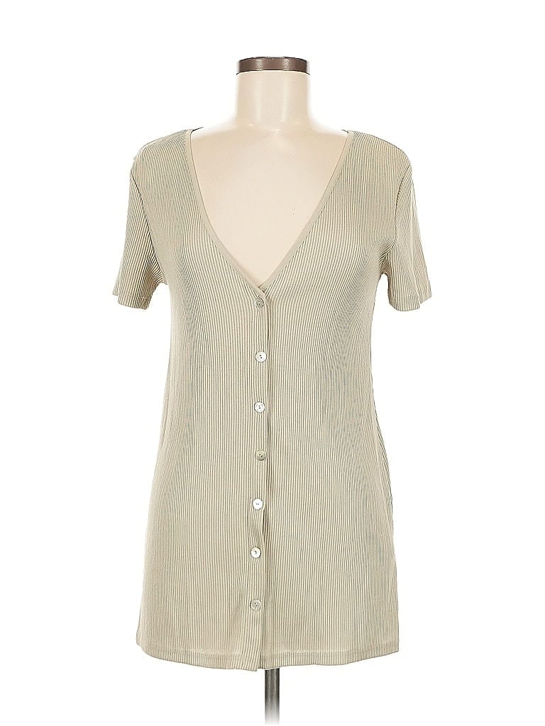 Pre-owned Zara Cardigan Sweater In Brown