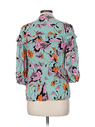 Diane von Furstenberg 3/4 Sleeve Silk Top (view 2)