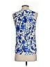 H&M 100% Polyester Blue Sleeveless Blouse Size 2 - photo 2
