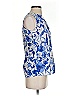 H&M 100% Polyester Blue Sleeveless Blouse Size 2 - photo 4