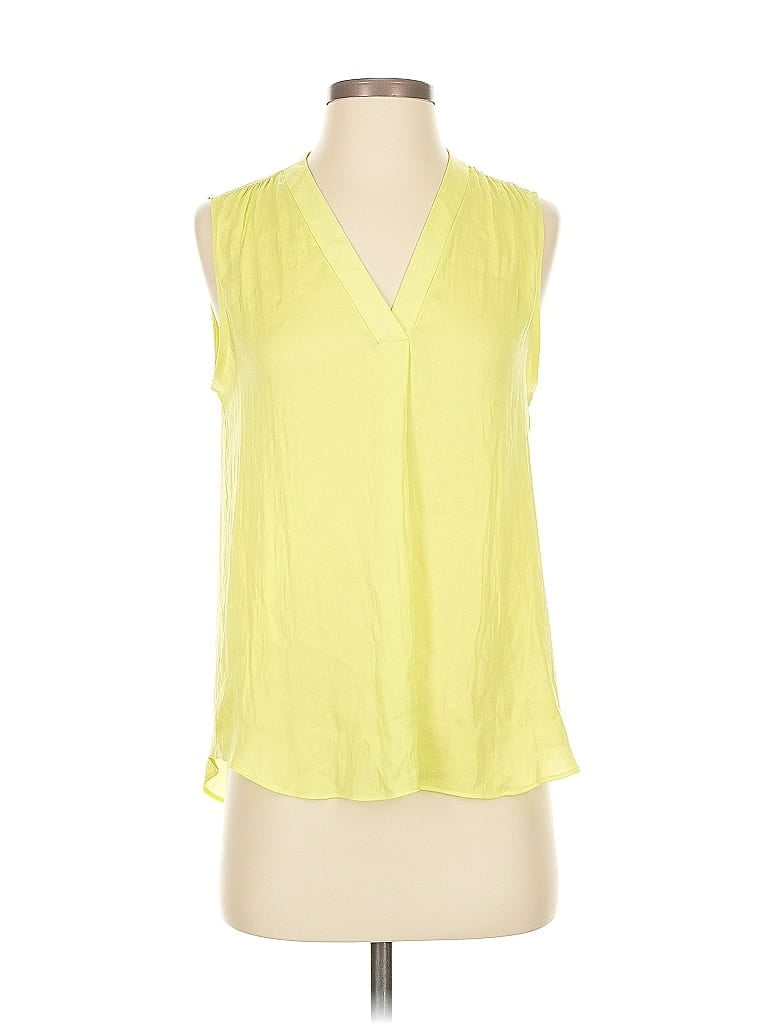 Pre-owned Vince Camuto Sleeveless Blouse In Yellow