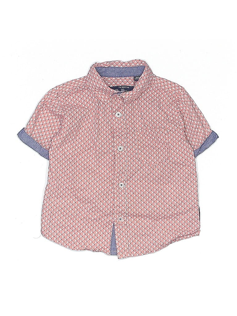 Click to view more detailed imagery on our partner's website Pre-owned Ben Sherman Kids' Short Sleeve Button Down Shirt In Red