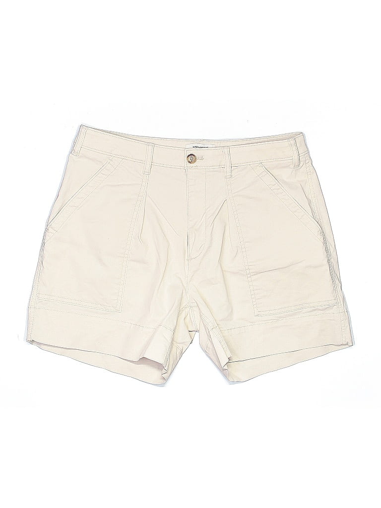 Pre-owned Banana Republic Factory Store Khaki Shorts In White