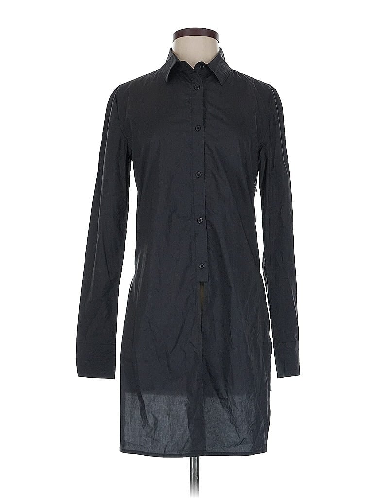 Rta Long Sleeve Button Down Shirt In Black