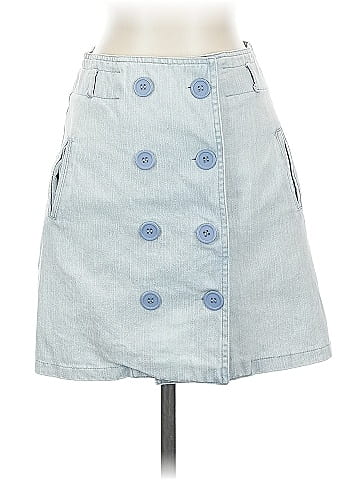 She + Sky Denim Skirt (view 1)