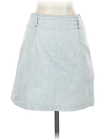 She + Sky Denim Skirt (view 2)