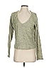 Paige Metallic Green Cardigan Size S - photo 1